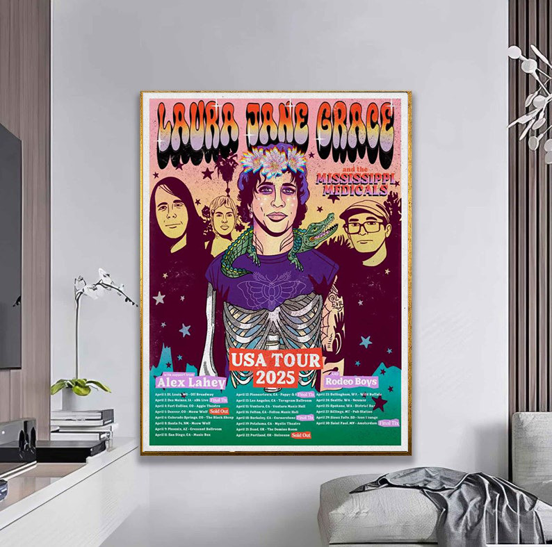 Laura Jane Grace 2025 US Tour Poster