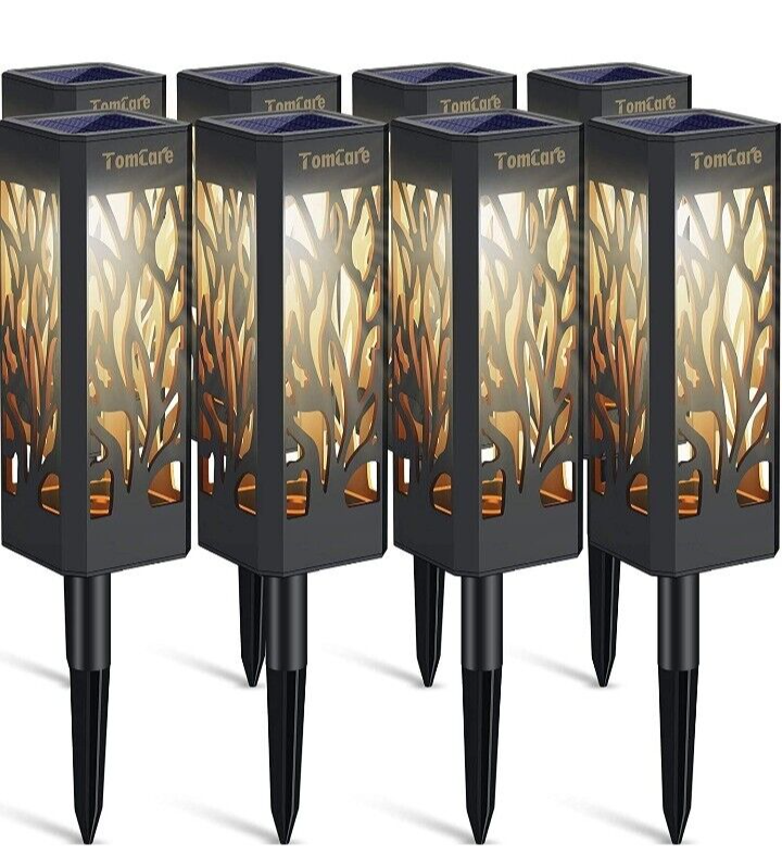 Outdoor Upgraded Bright Solar Pathway Lights Bigger Size...