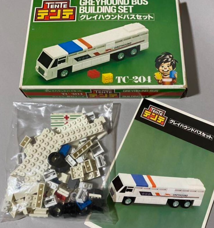 【野村トーイ】TENTE テンテ グレイハウンドバスセット Nomura Toy TENTE Tente Greyhound Building Bus Set W/BoxF/S