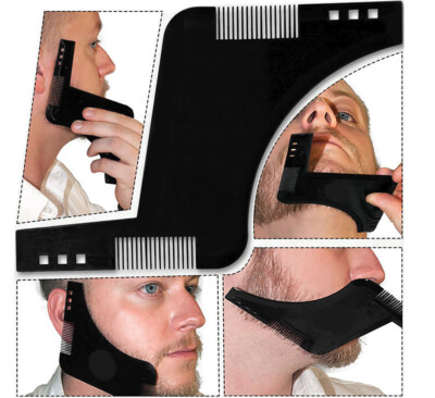 Bart Schablone Bartpflege Rasur Rasier Schablone Rasierer Kamm Herren Hals