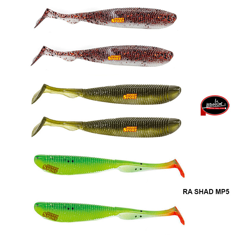 MOLIX RA SHAD 4,5' COLOR MIXED MP5  SPINNING MARE SPIGOLA  BASS