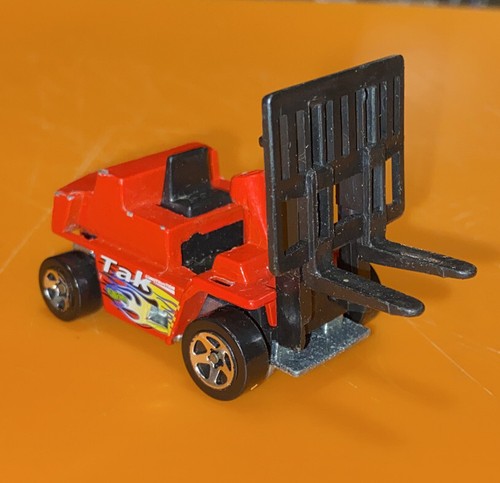 Forklift Red Tak Construction Rare Original Old Car ++++
