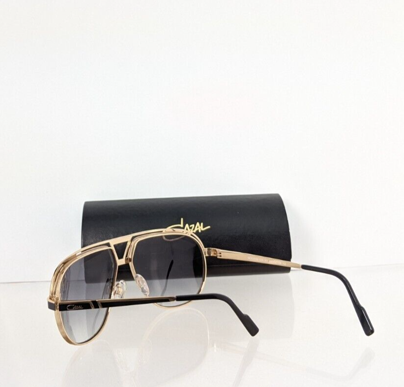 Pre-owned Cazal Brand Authentic  Sunglasses Mod. 9100 Col. 001 Gold 61mm 9100 In Gray
