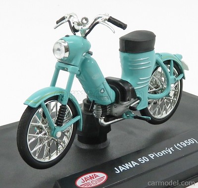 Abrex 118m 001m scala 1/18 jawa 50 pionyr 1950 very light green modellismo