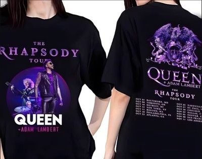Queen Adam Lambert Rhapsody Tour 2 Sides Shirt, Queen Rock Band Shirt For Fans
