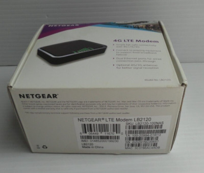 Netgear LB1120 4G LTE Wireless Modem w/ Dual Ethernet Ports