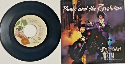 Prince And The Revolution, Let s Go Crazy, 1984, 7 , 45 RPM, PS - VERY GOOD PLUS