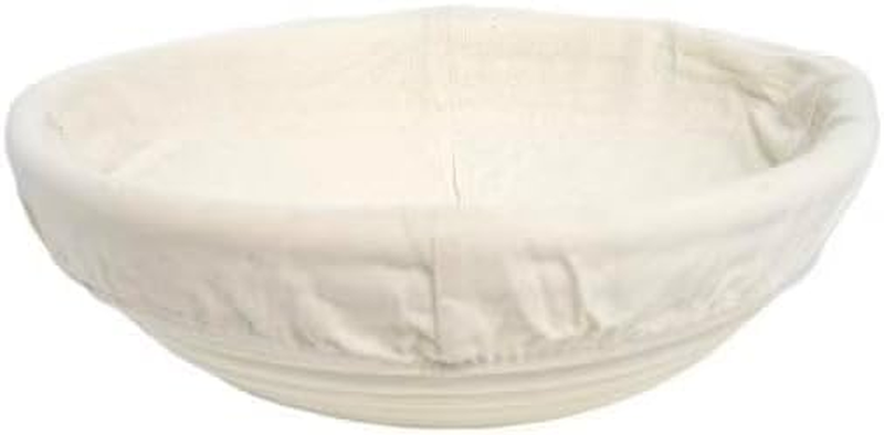 25 Cm round Bread Banneton Proofing Basket & Liner Brotform Dough Rising Rattan