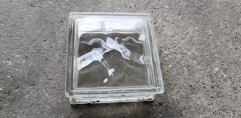 Glasbaustein Glasbausteine 19 X 19 X 8 Cm Glas Stein Glasfenster Glasstein