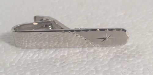 Tie Bar And Cufflinks Matching Sterling Silver Top Signed Marvel 925