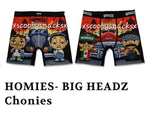@HOMIE DGA HOMIES CHONIES BIG HEADZ MENS BOXER BRIEFS SIZE LARGE