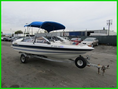 B 1987 Bayliner Capri 2.3 Powerboat 16-Ft 4-Cylinder Gas with Trailer NO RESERVE