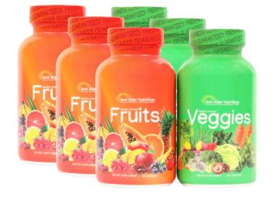 (3 Pack) Fruits and Veggies Superfood Just Ripe Nutrition Fruit and Vegetables
