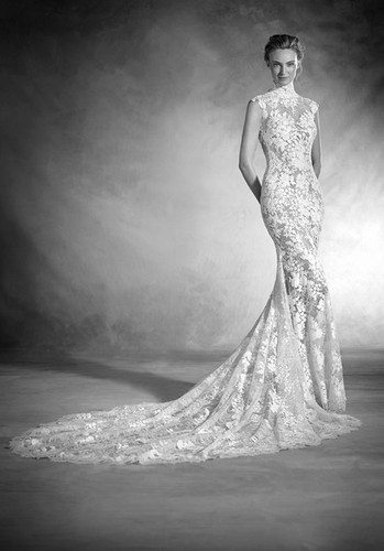 NWT Pronovias Nikol Lace Wedding Dress 38 2 $6,500