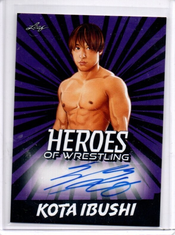 2023 Leaf Heroes of Wrestling Kota Ibushi Autograph Purple