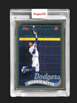 Topps Project70  Card 132 1989 Mookie Betts by Undefeated - Artist Proof # to 51