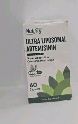 Aukfay Ultra Liposomal Artemisinin 500mg 60 Capsules Free Shipping Sealed