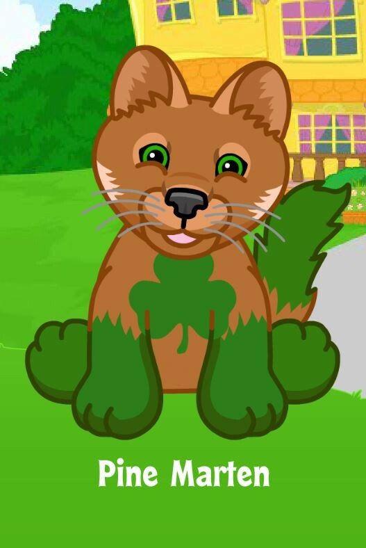 Webkinz Pine Marten Virtual Pet St. Patrick's Day ****CODE ONLY*** RARE