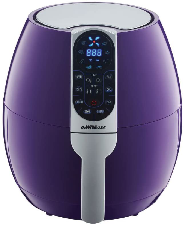 Programmable Built-in Timer 8 Cook Presets Non Stick Plum