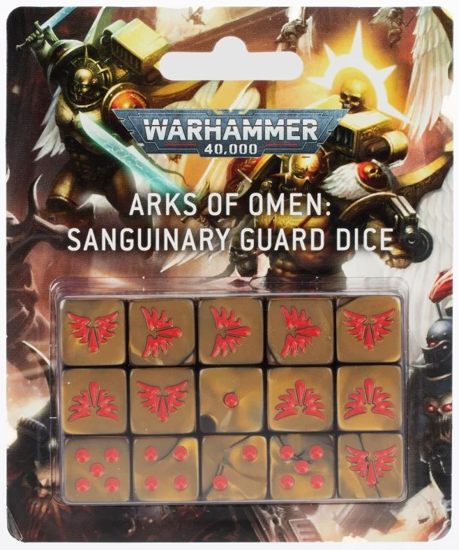 BLOOD ANGELS BESPOKE DICE TIN 40K WARHAMMER GAMES-WORKSHOP