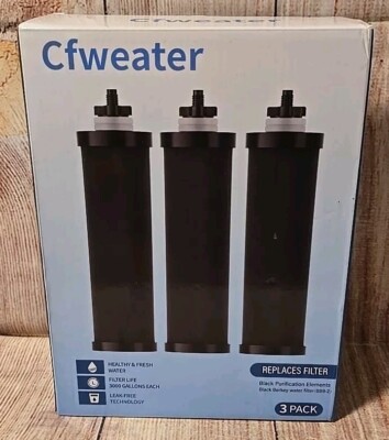 Cfweater Water Filters Replacement Purification Elements BB9-2 (3 PACK) ''NEW''
