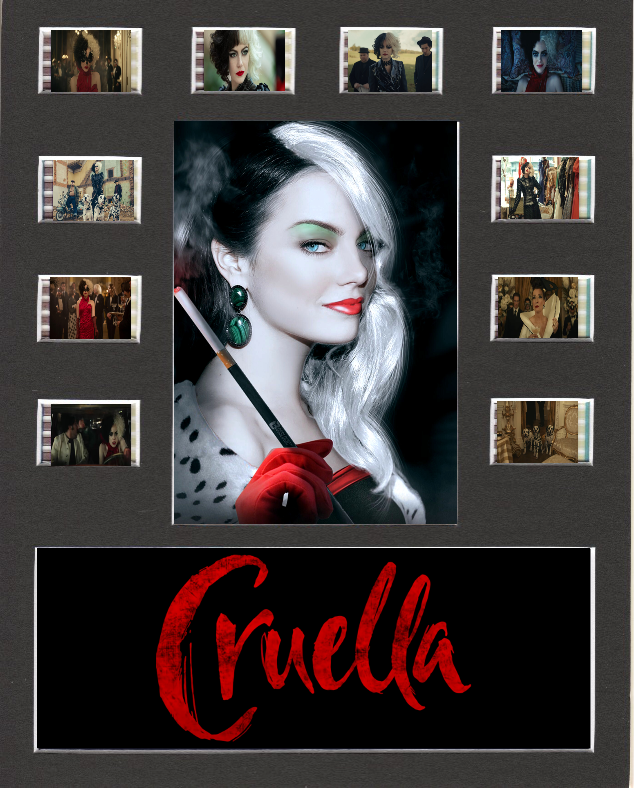 Купить Смонтированные Cruella Movie (2021) replica Film Cell Presentation 10x8 Mounted 10 Cells
