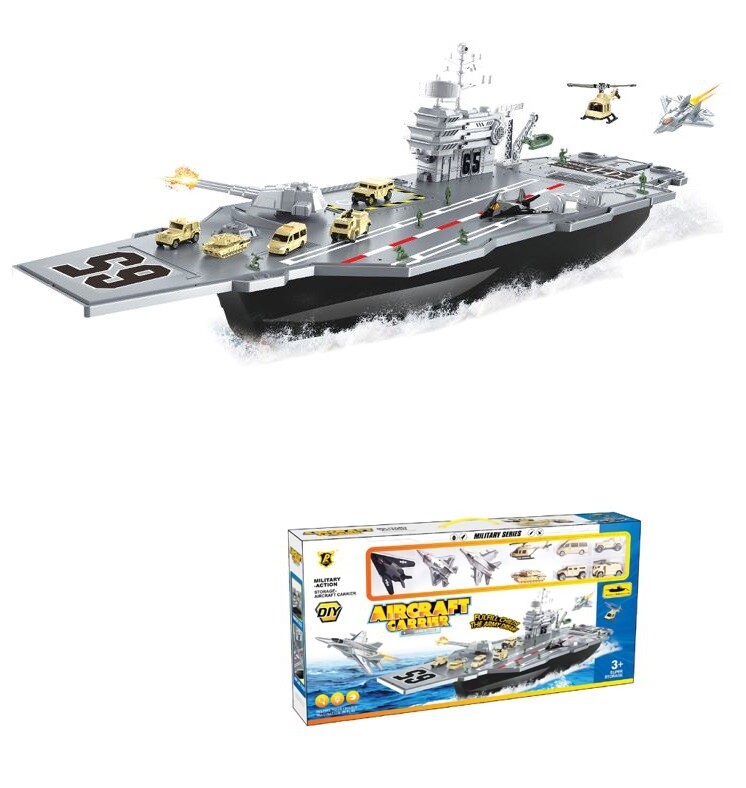 Aircraft Carrier Nave Da Guerra Giocattolo Gioco Bambini sar