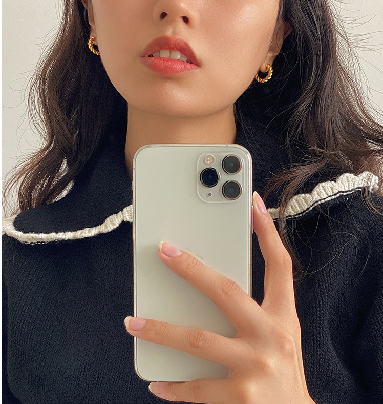 Women Girl 18K Gold Plated Small Twist Huggie Hoop Earrings Gift XJ5