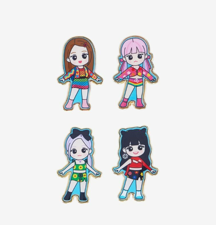 BLACKPINK 5TH ANNIVERSARY OFFICIAL GOODS ICE CREAM BADGE NEW