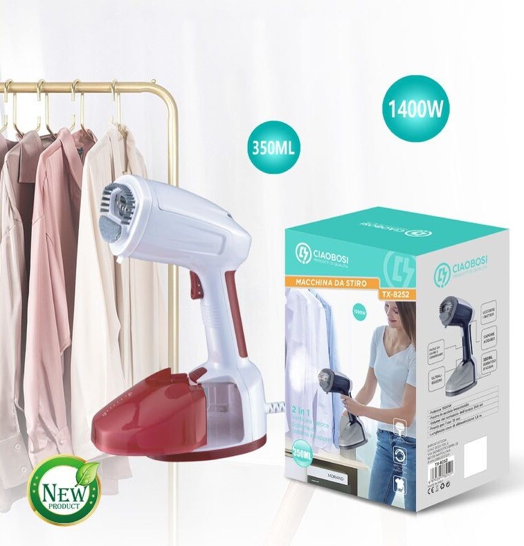 Ferro Da Stiro Verticale 1400W Rimuovi Pieghe Vestiti Vapore 350ml Tx-8252 linq
