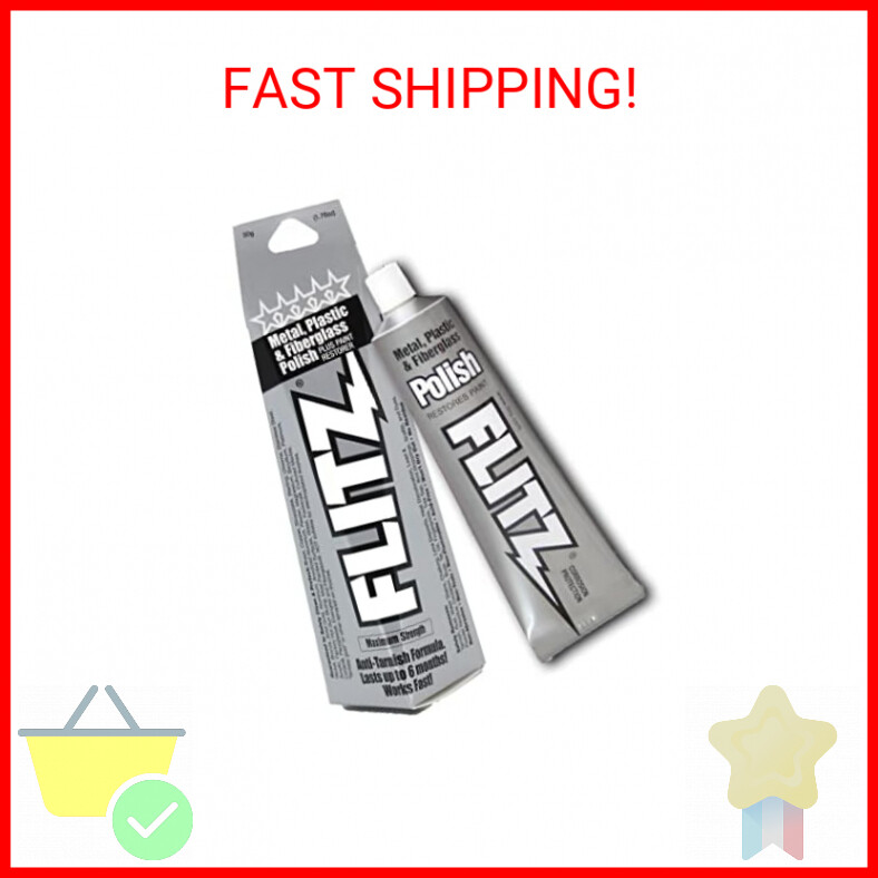 Flitz Multi-Purpose Polish and Cleaner Paste for Metal, Plastic, Fiberglass, Alu