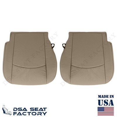 For 2010-2018 Dodge Ram 1500 Laramie Front Bottom Seat Covers (DS)-LEATHER BEIGE