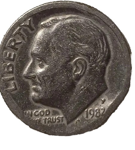 洋楽 Dime P 1982 Roosevelt Dime P - XF-AU- CIRUCULATED | eBay
