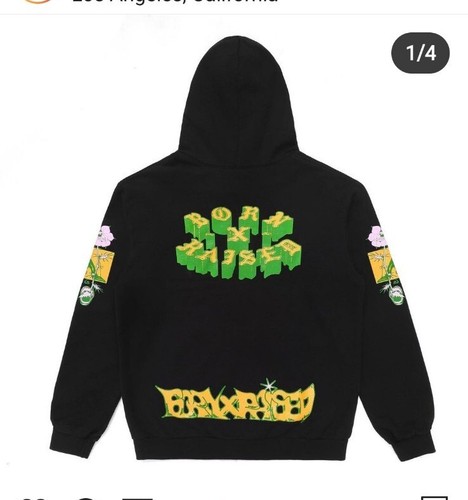 BORN X RAISED HOODIE BLACK WITH LOGO GRAPHICS 2022 DROP BORN X RAISED HOODIE BLACK WITH LOGO GRAPHICS 2022 DROP