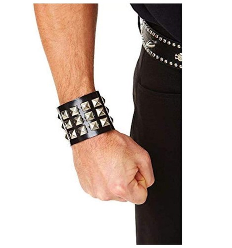 Studded Wristband - Rockstar - Goth - Punk - Costume