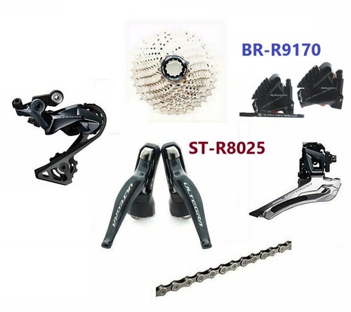 SHIMANOアルテグラ　ULTEGRA R8050セット　ST左右 FD RD USED Shimano Ultegra Di2 R8050 Series Electronic Road