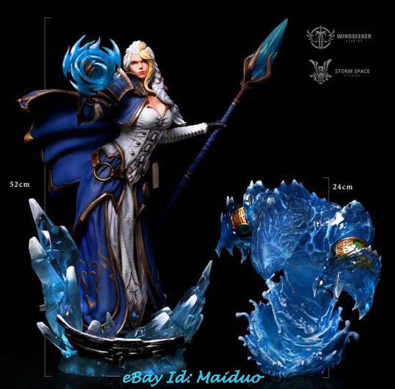 1/4 Jaina Proudmoore Statue Water Elemental Figurine Resin Model New eBay
