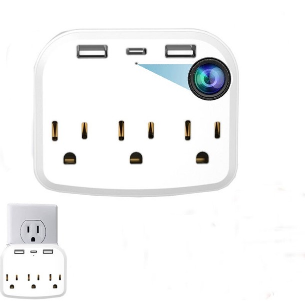 HD 1080P WIFI IP Camera In USB Outlets Power Socket Hidden Cam Network Recorder - Image 4