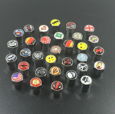 4PCS  Mix Tire Wheel Rims Stem Air Valve Caps Tyre Cover Car Truck Bike