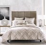 Hotel Collection Distressed Chevron Gold King Sham ~ MSRP $135
