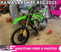 Kawasaki KXF 450 2023 - Only 35 Hours - XTrigs & Ti FootPegs