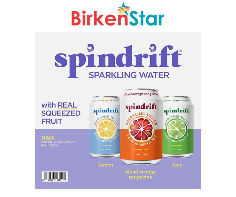 Spindrift Sparkling Water with Real Squeezed Fruit, Variety Pack 12 fl. oz., 24 | eBay Spindrift Sparkling Water with Real Squeezed Fruit, Variety Pack 12 fl. oz., 24 | eBay