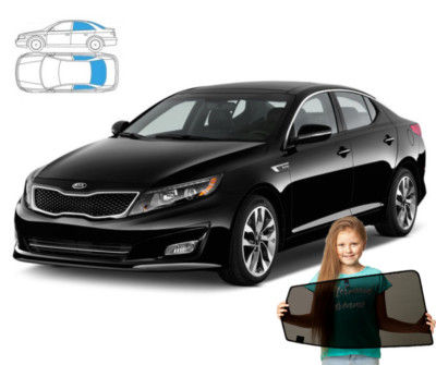 Sonnenschutz für Kia Optima 3 III Sedan 10-15'+Heckscheibe 3-teilig