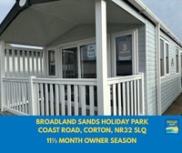 STATIC CARAVAN FOR SALE AT BROADLAND SANDS - 11.5 MONTH OWNER SEASONS!