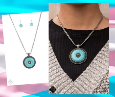 Paparazzi EPICENTER OF ATTENTION blue necklace