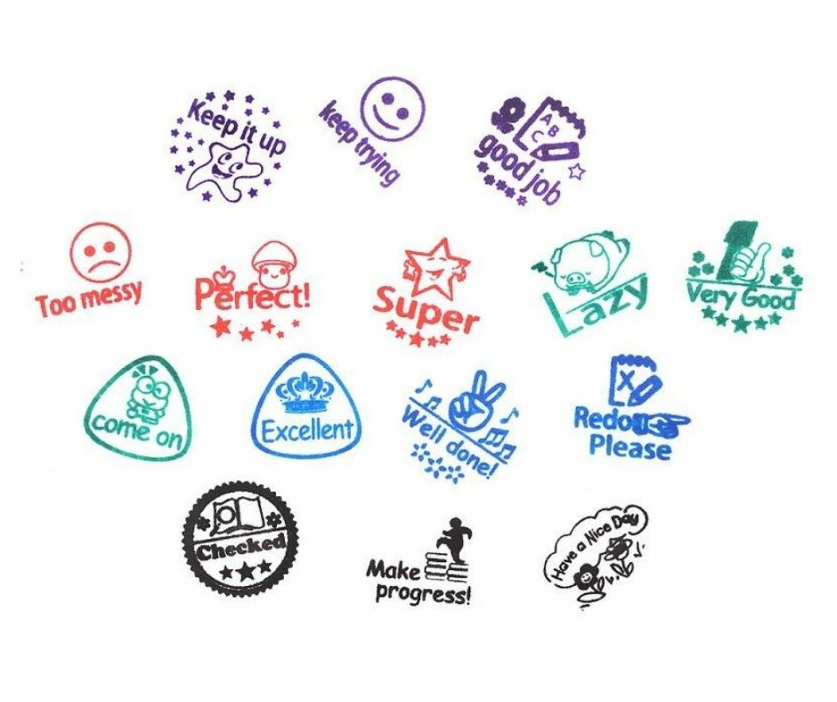 1pc Self Inking Comment Stamp for Teachers Kids Scrapbook School Supplies Reward
