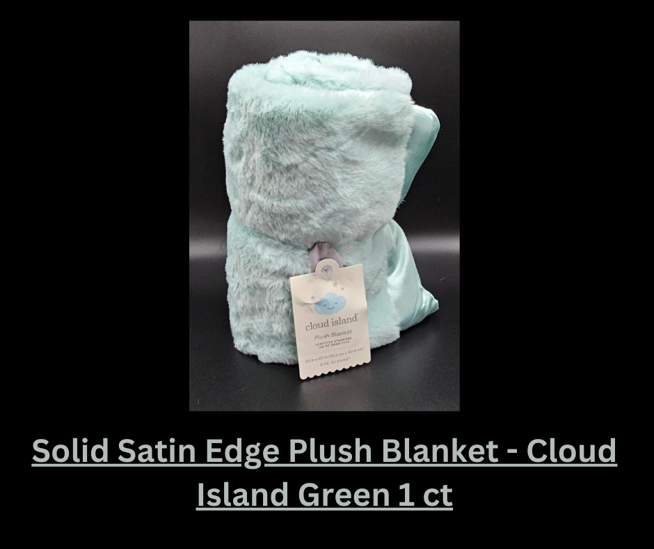 Satin Trim Green Aqua Target 30x40in.