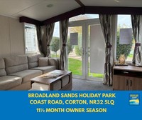 STATIC CARAVAN FOR SALE AT BROADLAND SANDS HOLIDAY PARK -
