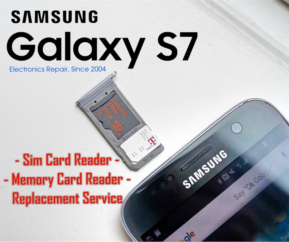 Samsung S7 G930 Sim Card Reader SD Memory Card Reader Repair