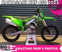 Kawasaki KXF 450 2023 - Approx 50 Hrs - Ti FootPegs, Renthal Fatbars, Start Dev